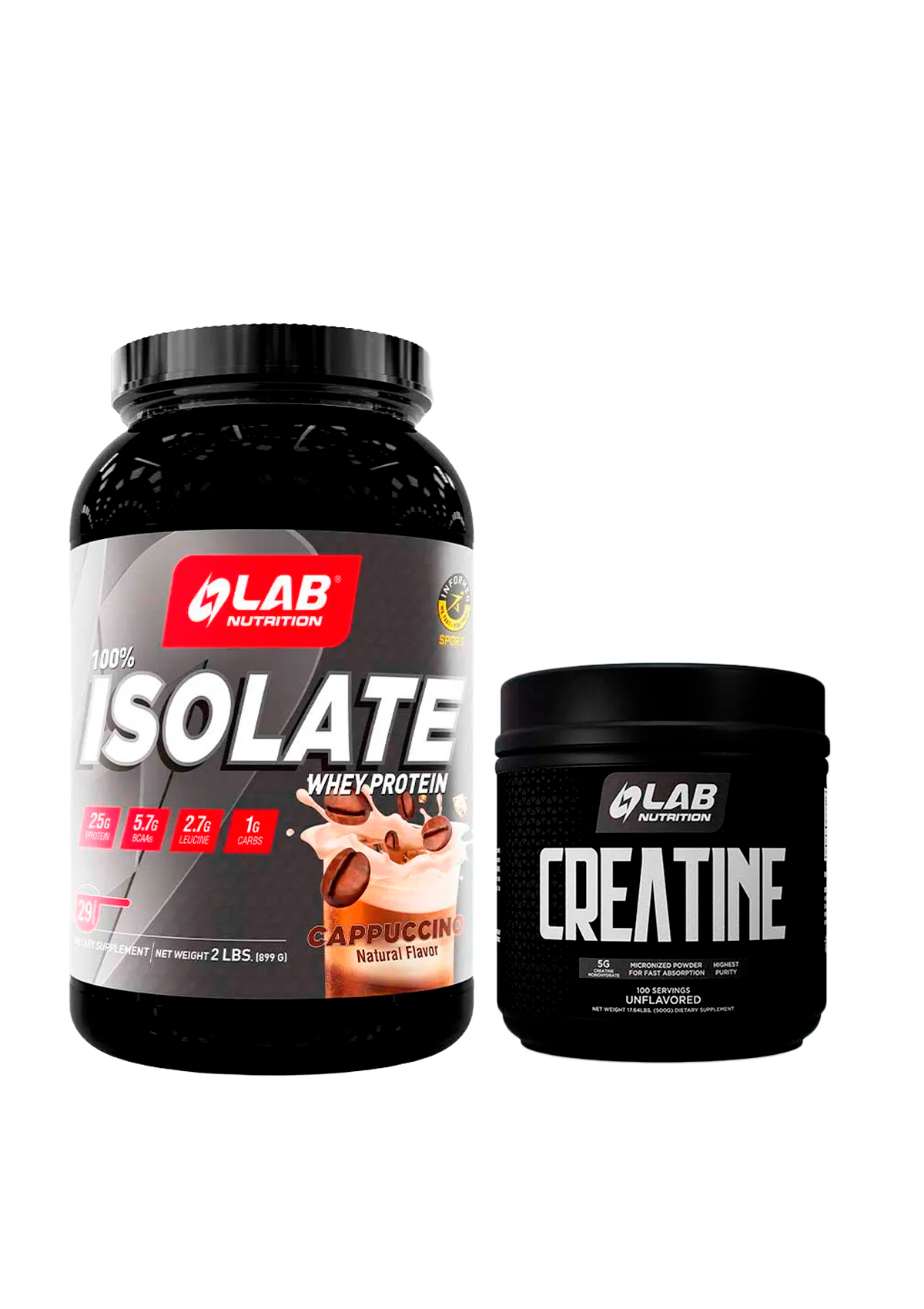 1 Pack Proteína Isolate 2lb + Creatina 500gr – LA VIKINGA SHOP